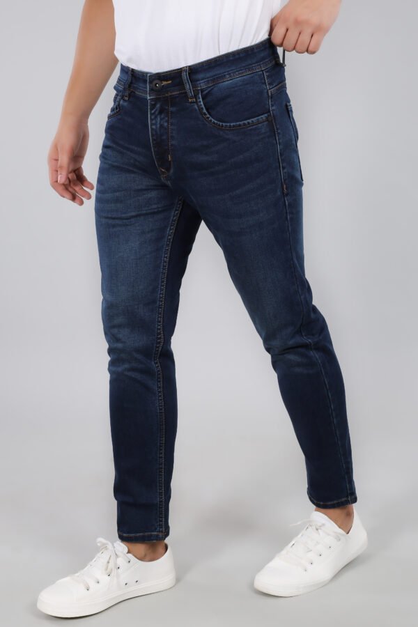 Ekly Line Ankle Fit Golden Blue Jeans - Image 6